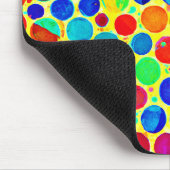 Farbenfrohe Stilelemente und elegantes Muster Mousepad (Ecke)