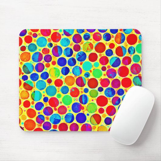 Farbenfrohe Stilelemente und elegantes Muster Mousepad (Mit Mouse)
