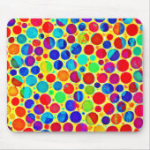 Farbenfrohe Stilelemente und elegantes Muster Mousepad (Vorne)