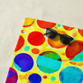 Farbenfrohe Stilelemente und elegantes Muster Strandtuch (Beispiel)