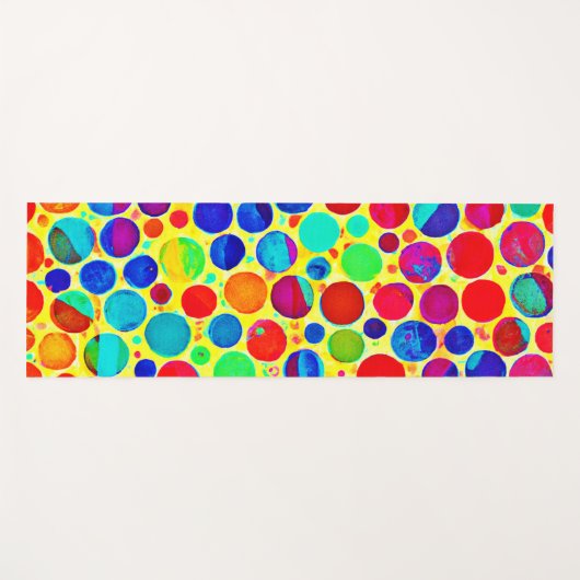 Farbenfrohe Stilelemente und elegantes Muster Yogamatte (Vorderseite (Horizontal))