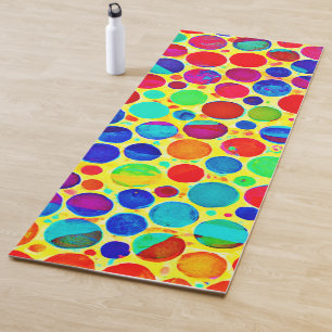 Farbenfrohe Stilelemente und elegantes Muster Yogamatte