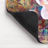 Farbenfrohe stilisierte Blume Mousepad (Ecke)