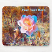 Farbenfrohe stilisierte Blume Mousepad (Vorne)