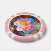 Farbenfrohe stilisierte Blume Pokerchips (Einzeln)