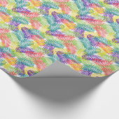 Farbenfrohe, stilisierte Kokospalmenmuster Geschenkpapier (Ecke)