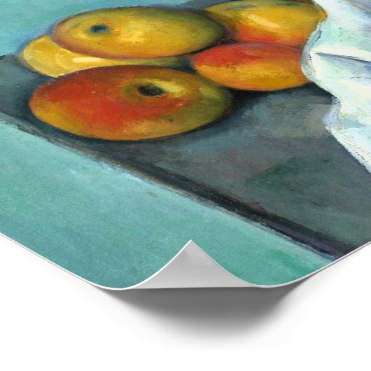 Farbenfrohe Stillleben Malerei Poster (Ecke)