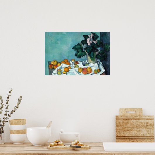 Farbenfrohe Stillleben Malerei Poster (Küche)