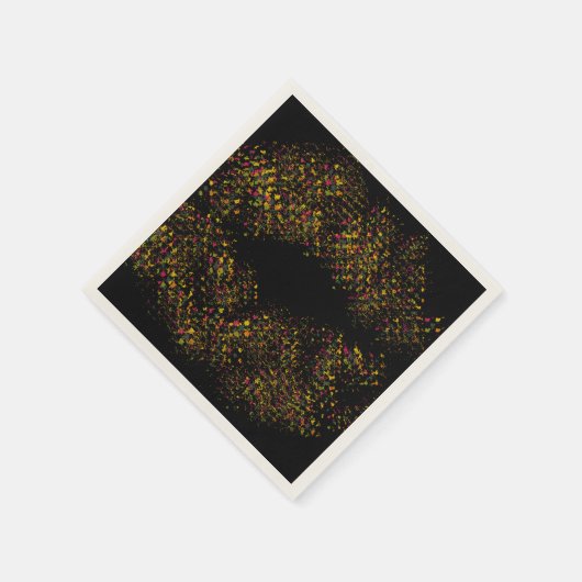 Farbenfrohe, stilvolle Lippen Serviette (Ecke)