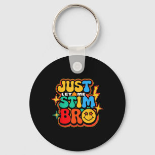 Farbenfrohe Stim Bro Groovy Autism Sensibilisierun Schlüsselanhänger