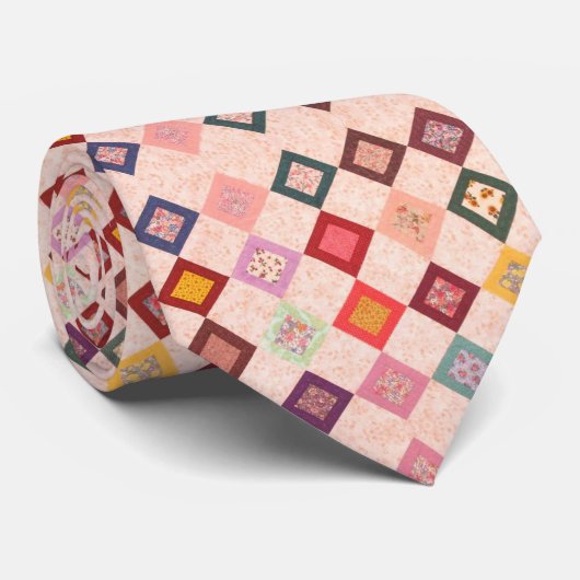 Farbenfrohe Stoffe Pattern Neck Tie Krawatte (Gerollt)