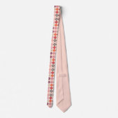 Farbenfrohe Stoffe Pattern Neck Tie Krawatte (Rückseite)