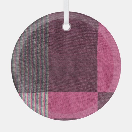 Farbenfrohe Stofffläche: Top-Ansicht. Ornament Aus Glas (Vorderseite)