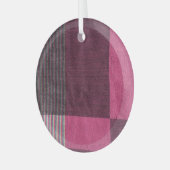 Farbenfrohe Stofffläche: Top-Ansicht. Ornament Aus Glas (Vorderseite links)