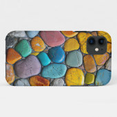 Farbenfrohe Stone Phone Case (Rückseite (Horizontal))