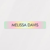 Farbenfrohe strahlende Kinder wasserdichte Namenss Etiketten (Design 1)