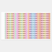 Farbenfrohe strahlende Kinder wasserdichte Namenss Etiketten (Blatt)