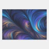 Farbenfrohe strahlende Muster Geschenkpapier Set (Vorderseite 3)