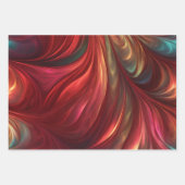 Farbenfrohe strahlende Muster Geschenkpapier Set (Vorderseite)