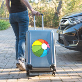 Farbenfrohe Strandball Aufkleber (Koffer Insitu)