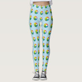 Farbenfrohe Strandball Leggings (Vorderseite)