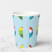 Farbenfrohe Strandball Pappbecher (Rechts)