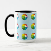 Farbenfrohe Strandball Tasse (Links)