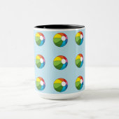 Farbenfrohe Strandball Tasse (Zentrum)