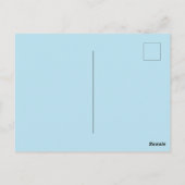 Farbenfrohe Strandball | Text hinzufügen Postkarte (Rückseite)