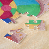 Farbenfrohe Strandbälle Collage on Sand Puzzles (Seite)