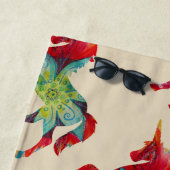 Farbenfrohe Strandhandtuch (Beispiel)