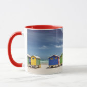 Farbenfrohe Strandhäuser | Muizenberg, Südafrika Tasse (Links)