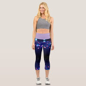 Farbenfrohe Strandleuchten Capri Leggings
