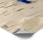 Farbenfrohe Strandstühle Poster (Ecke)