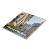 Farbenfrohe Straße in Rothenburg ob der Tauber Fliese (Seite)