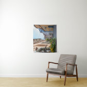 Farbenfrohe Straße in Rothenburg ob der Tauber Wandteppich (Beispiel)