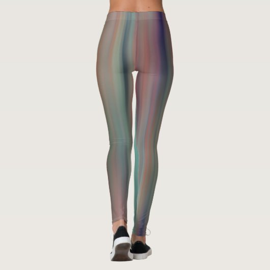 Farbenfrohe Straßen Leggings (Rückseite)