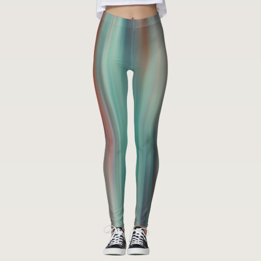 Farbenfrohe Straßen Leggings (Vorderseite)
