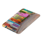 Farbenfrohe Straßenszene Magnet (Linke Seite)