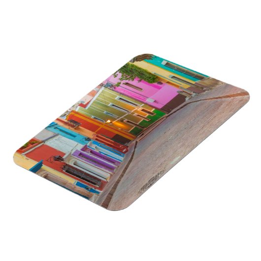 Farbenfrohe Straßenszene Magnet (Linke Seite)