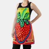 Farbenfrohe Strawberry Neon Glow Schürze (InSitu)