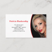 Farbenfrohe Streamer Top Border Beruflich Foto Visitenkarte (Rückseite)