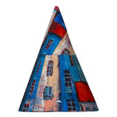 Farbenfrohe Street Panorama Impressionistische Kun Partyhütchen (Rechts)