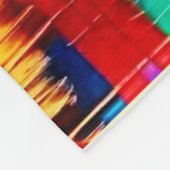 Farbenfrohe Street Scene Art Fleecedecke (Ecke)