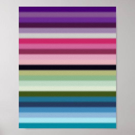 Farbenfrohe Streifen 01 Poster (Vorne)