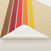 Farbenfrohe Streifen 70er 80er Retro Racing Streif Sherpadecke (3/4)