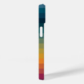 Farbenfrohe Streifen 70er 80er Retro Regenbogenstr Case-Mate iPhone Hülle (Rückseite / Rechts)