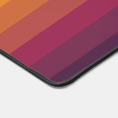 Farbenfrohe Streifen 70er 80er Retro Regenbogenstr Schreibtischunterlage (Ecke)