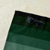 Farbenfrohe Streifen 70er 80er Retro Regenbogenstr Strandtuch (Beispiel)