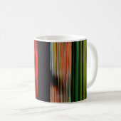 Farbenfrohe Streifen 717 Abstrakt Art Kaffeetasse (VorderseiteRechts)